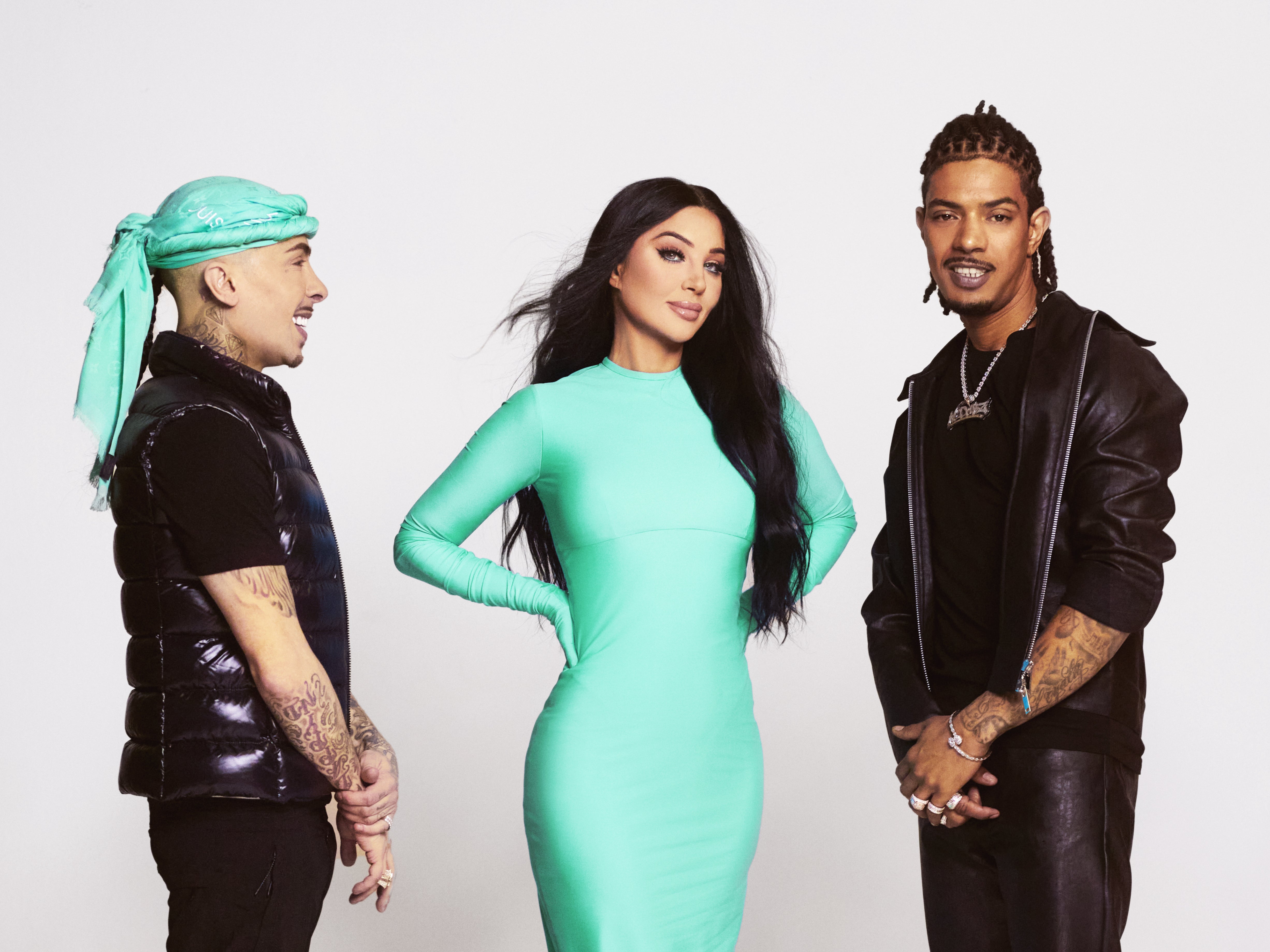 ’We never call it a reunion – we call it a comeback’: N-Dubz (left to right), Dappy, Tulisa and Fazer