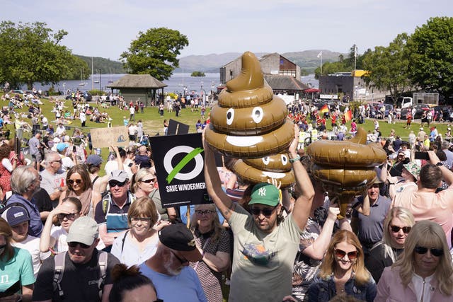 Sewage pollution is galvanising campaigners across the country (Danny Lawson/PA)