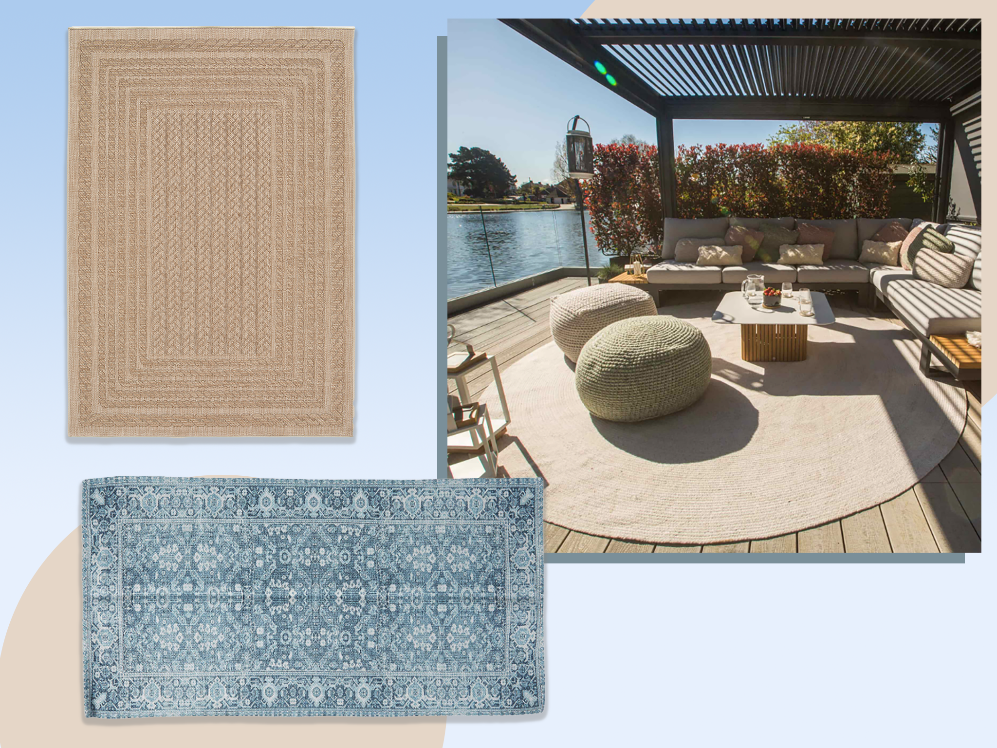 We considered different colourways, shapes and selected rugs for a wide range of price points