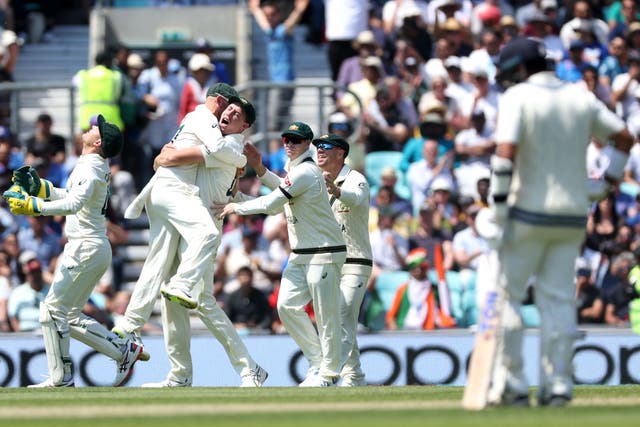 Australia remained on top at the Oval (Steven Paston/PA)