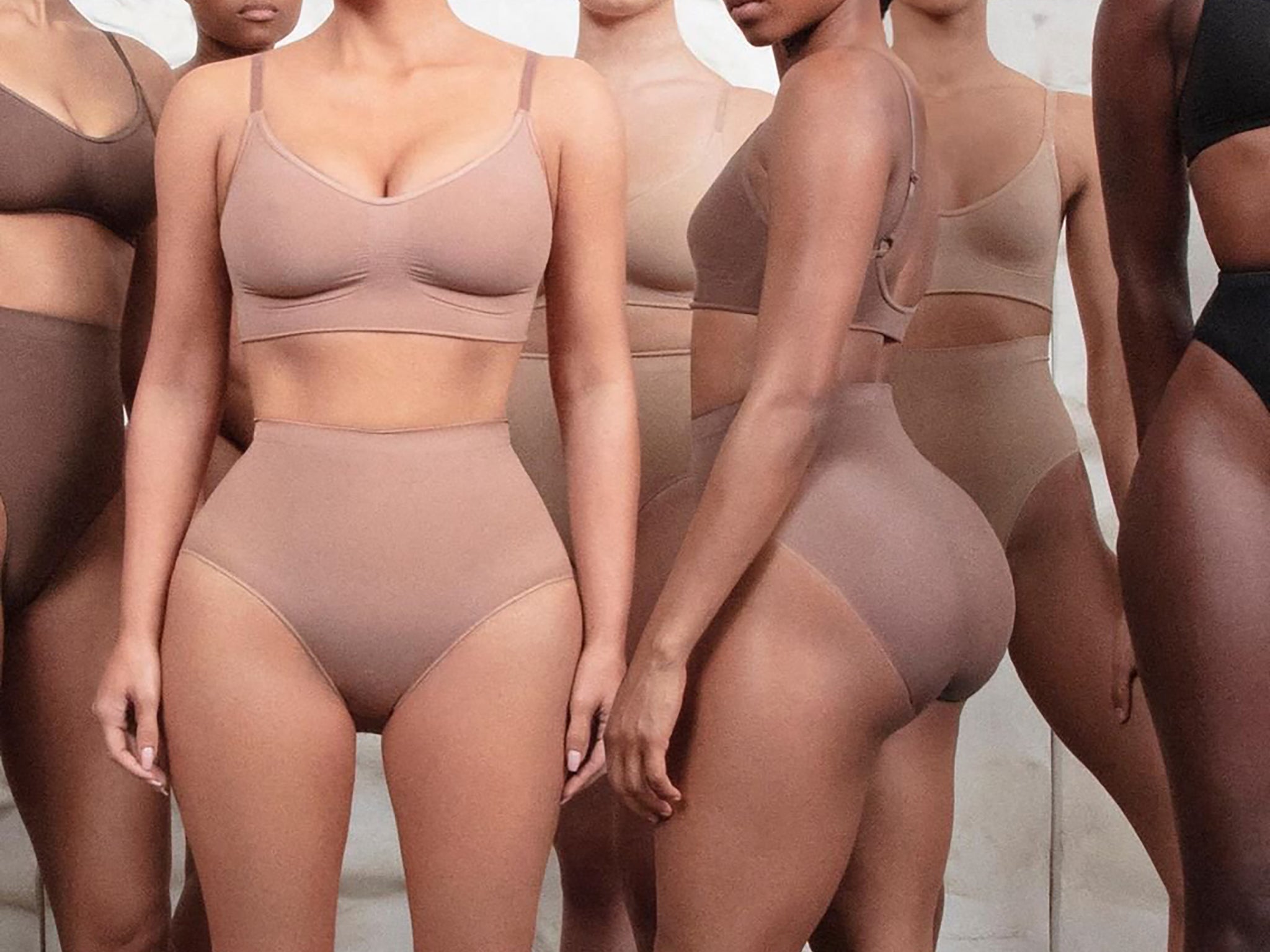 <p>Shapewear products are not only promoted as stomach-smoothing fixes, but for anyone who wants a narrow waist or their figure to resemble a contoured, Kardashian-style hourglass</p>