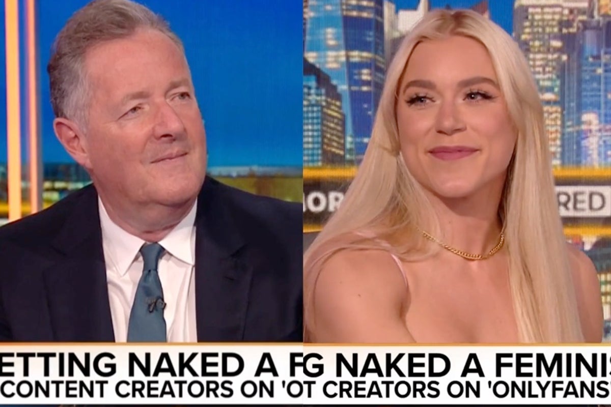 OnlyFans creator Elle Brooke was quizzed by Piers Morgan about how her futu...