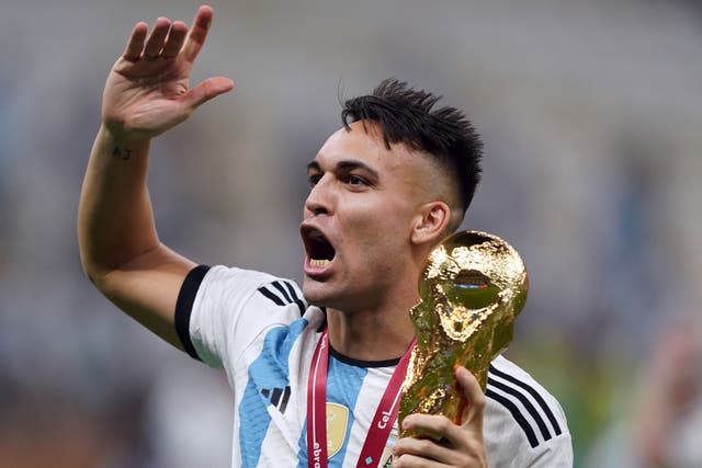 File photo dated 18-12-2022 of Inter Milan striker Lautaro Martinez, who has urged his team to seize the moment as they prepare to take on Manchester City in the Champions League final. Issue date: Friday June 9, 2023.