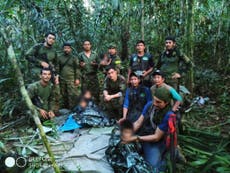 Custody battle breaks out over children who survived 40 days in jungle after Colombia plane crash