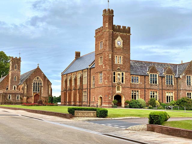 <p>Private school Blundell’s was established in 1604</p>