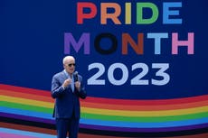 Biden marks LGBTQ+ Pride Month with White House South Lawn celebration