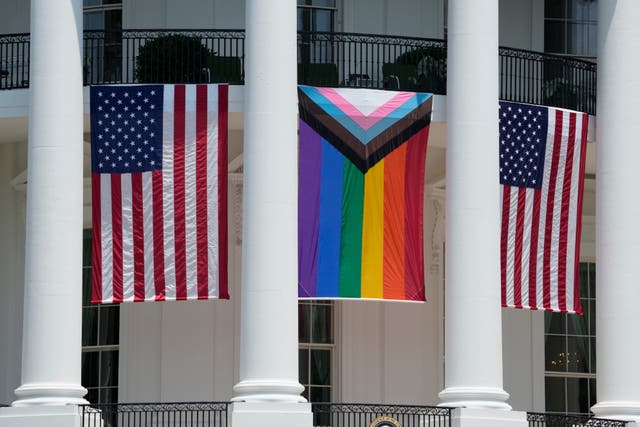 <p>The White House Pride flag display drew a bizarre headline on Fox News </p>