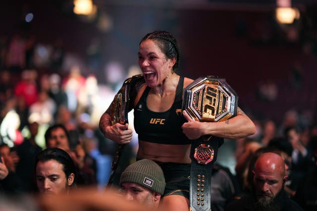 Amanda Nunes has retired from UFC as a double champion (Darryl Dyck/The Canadian Press/AP)