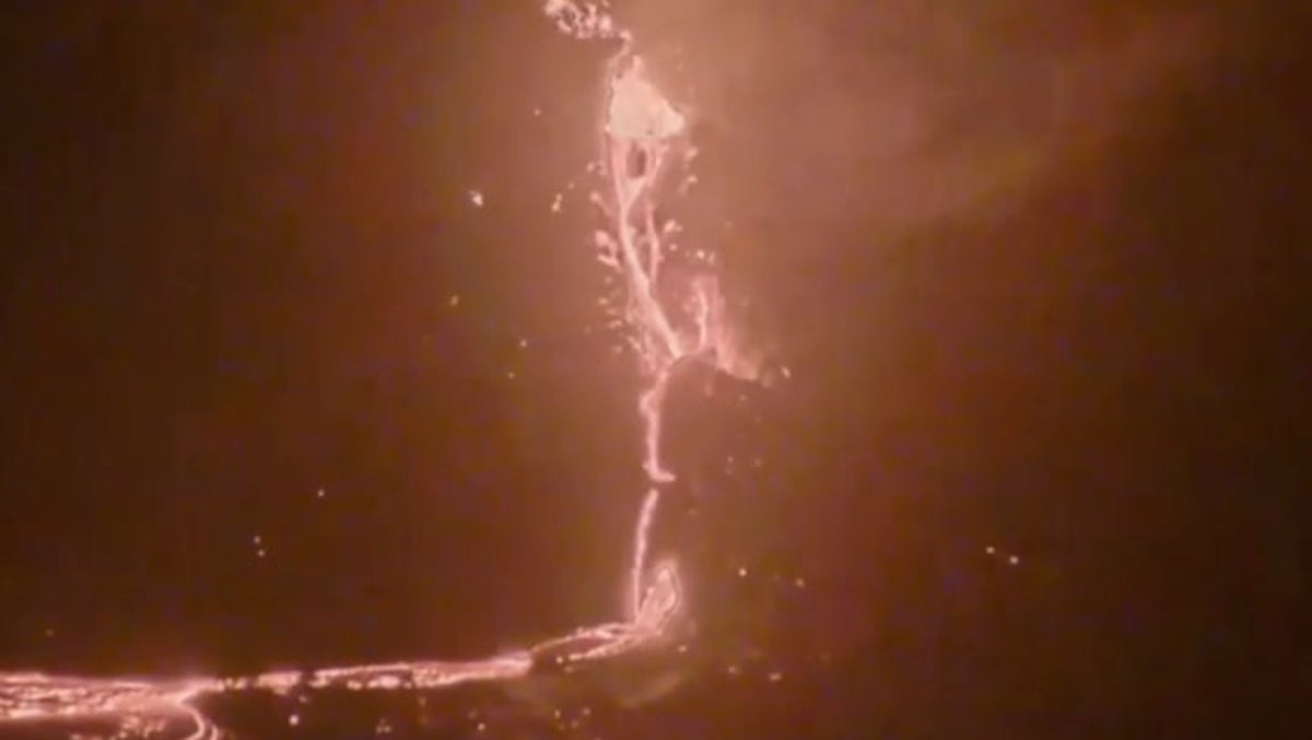 Watch: Lava surges from Hawaii’s Kilauea volcano after three-month pause