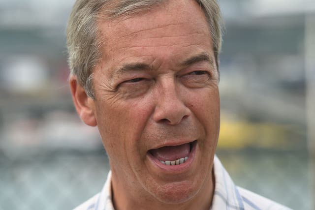 Nigel Farage said Boris Johnson is finished in the Conservative Party (Kirsty O’Connor/PA)