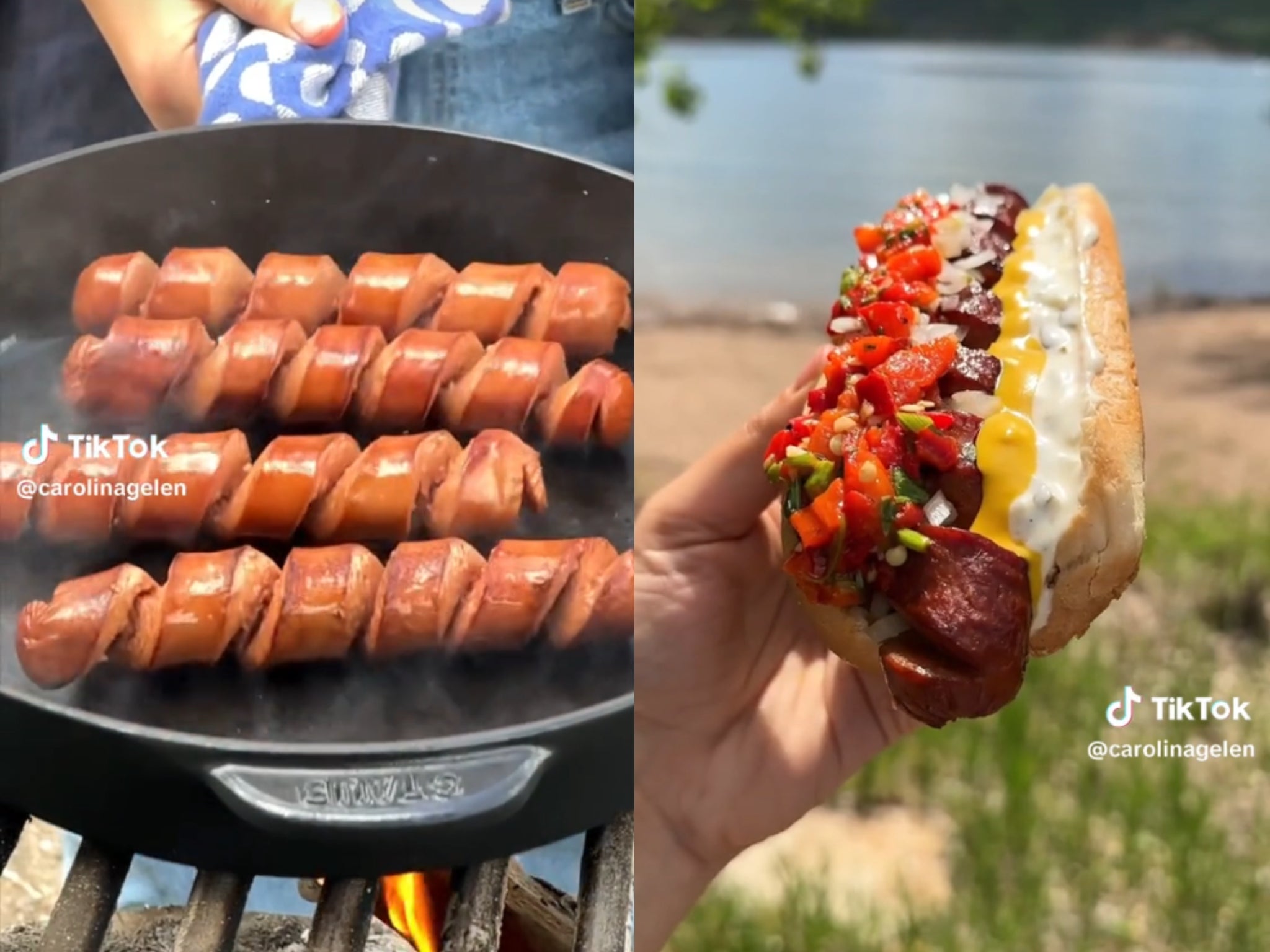 The BEST Grilled Hot Dogs (How to Grill Hot Dogs & Spiral Cut)