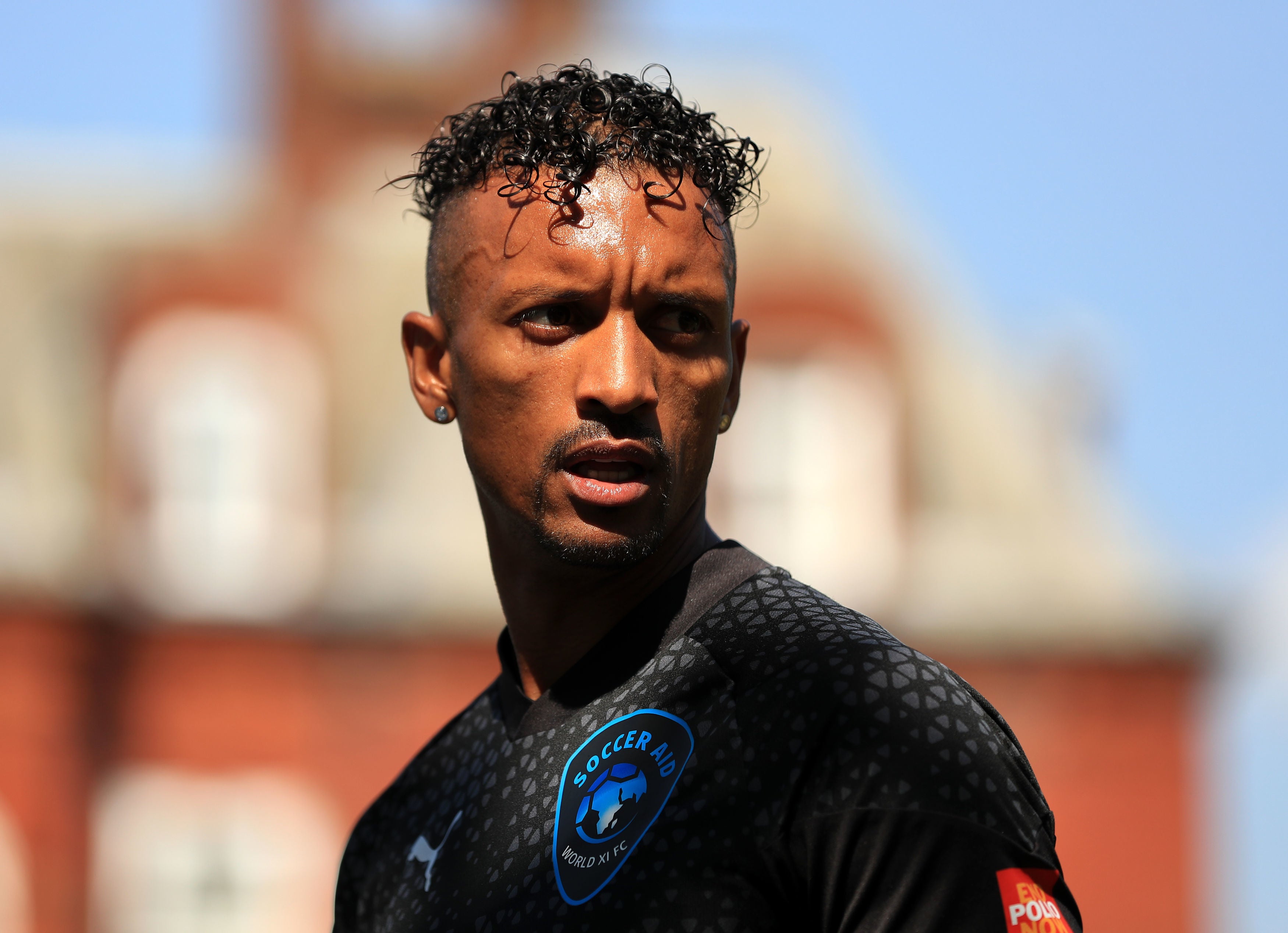 Nani during a training session at Champneys Tring