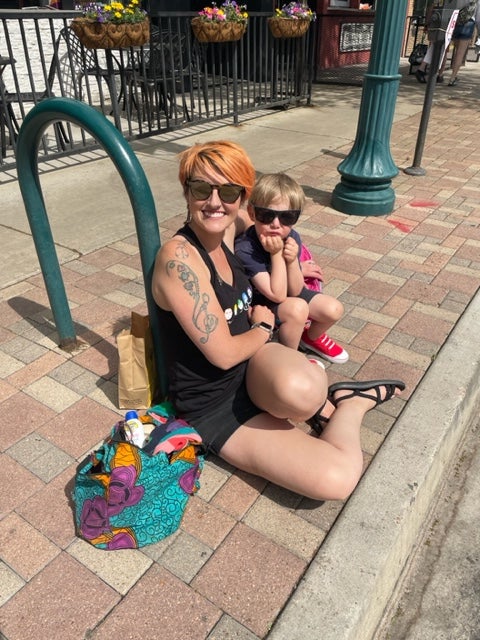 Erin Retka attended the Colorado Springs Pride parade with her five-year-old son, Oscar