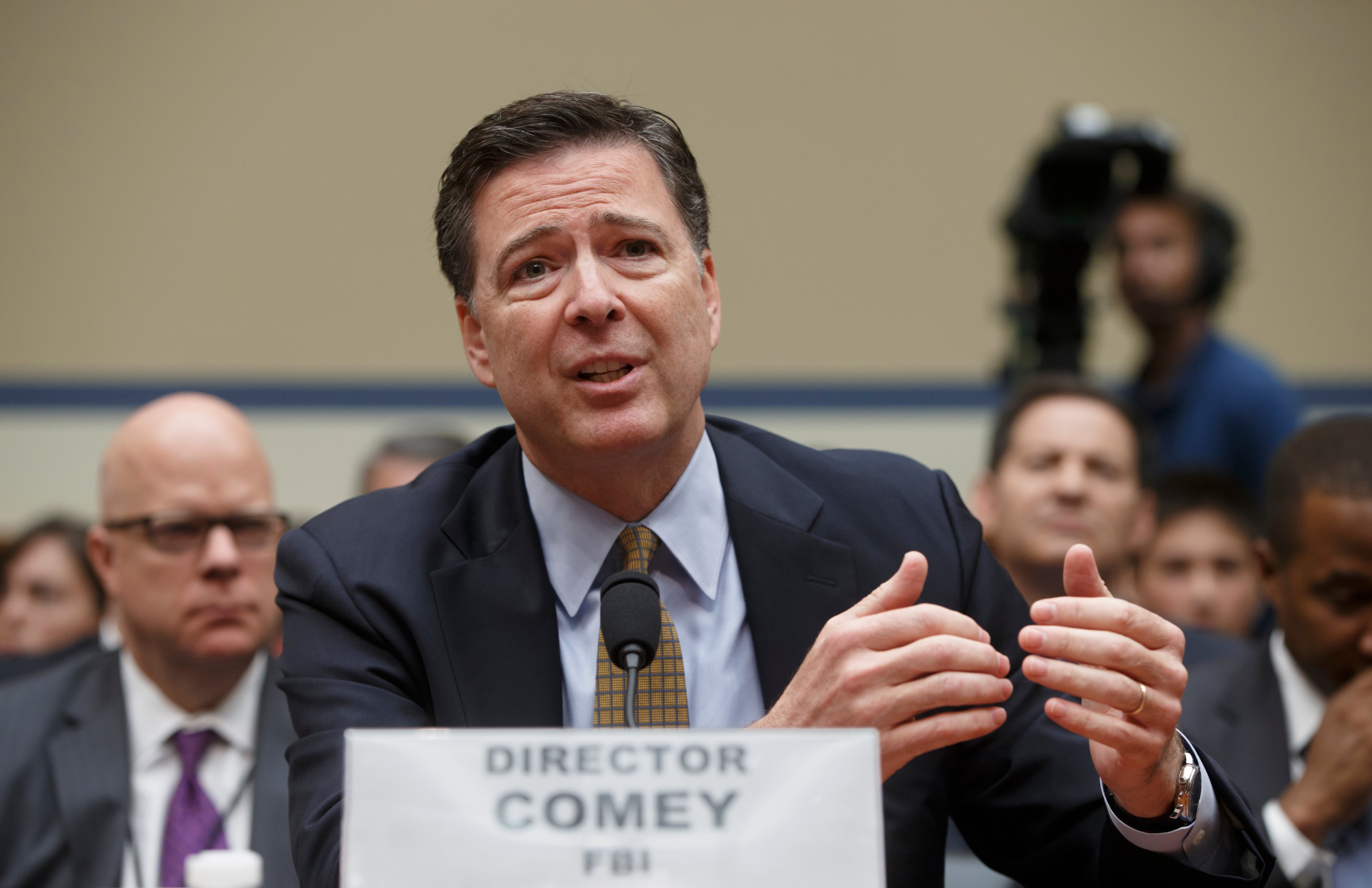 James Comey is now facing a federal investigation for the post, say White House officials
