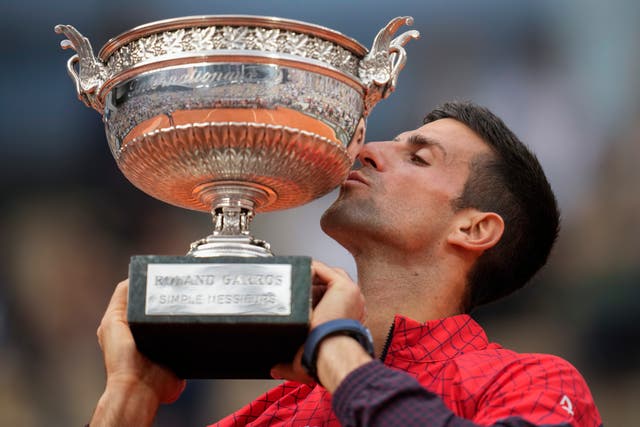 Djokovic won his 23rd grand slam on Sunday (AP Photo/Christophe Ena)