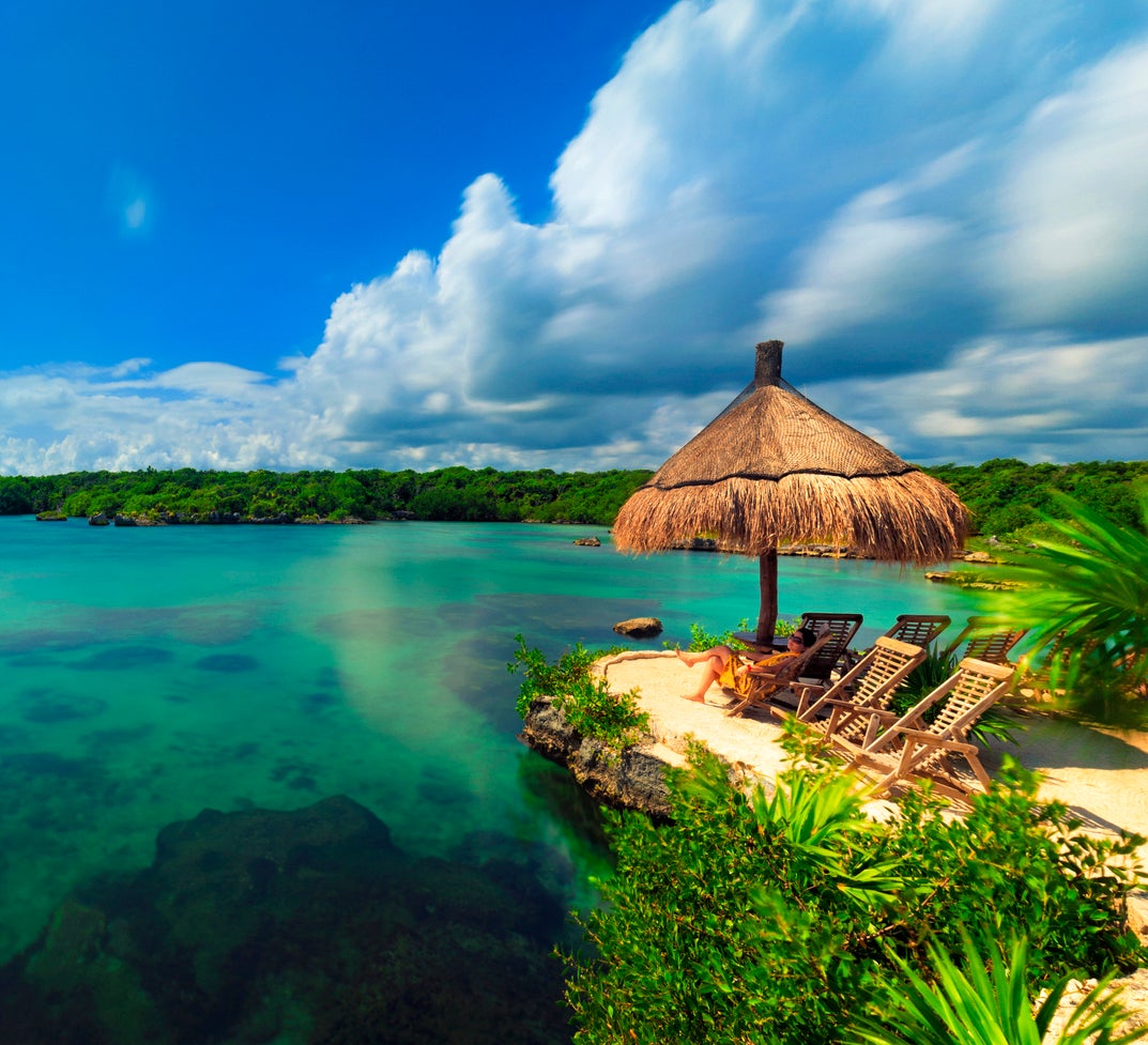 A lagoon in the Quintana Roo part of the Mayan Riviera