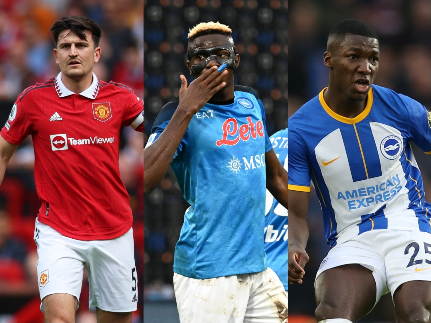 Harry Maguire, Victor Osimhen and Moises Caicedo could be on the move this summer