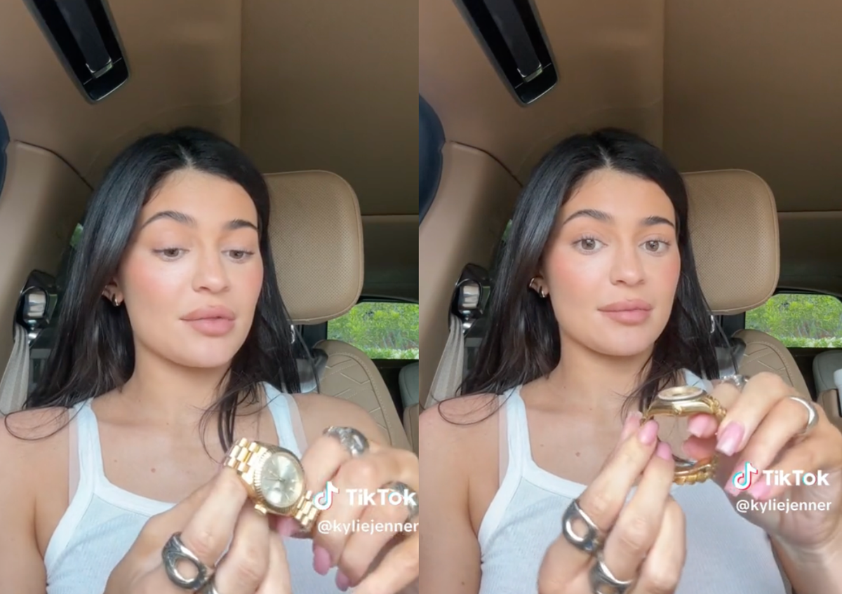 Kylie Jenner sparks debate after pulling Rolex from bottom of her purse ...