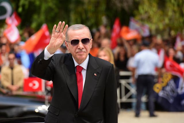 APTOPIX Cyprus Turkey Erdogan