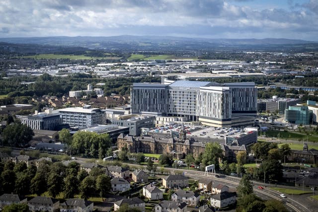 Part of the inquiry’s remit is examining issues at the Queen Elizabeth University Hospital in Glasgow (Jane Barlow/PA)