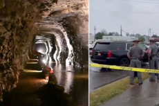 New York boat capsize - live: Rescue launched at Lockport cave as tour ship overturns with dozens onboard