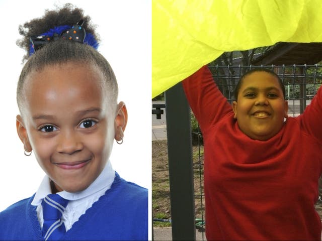 <p>Ethan John, 11, (pictured right) and Elizabeth John, seven (pictured left) </p>