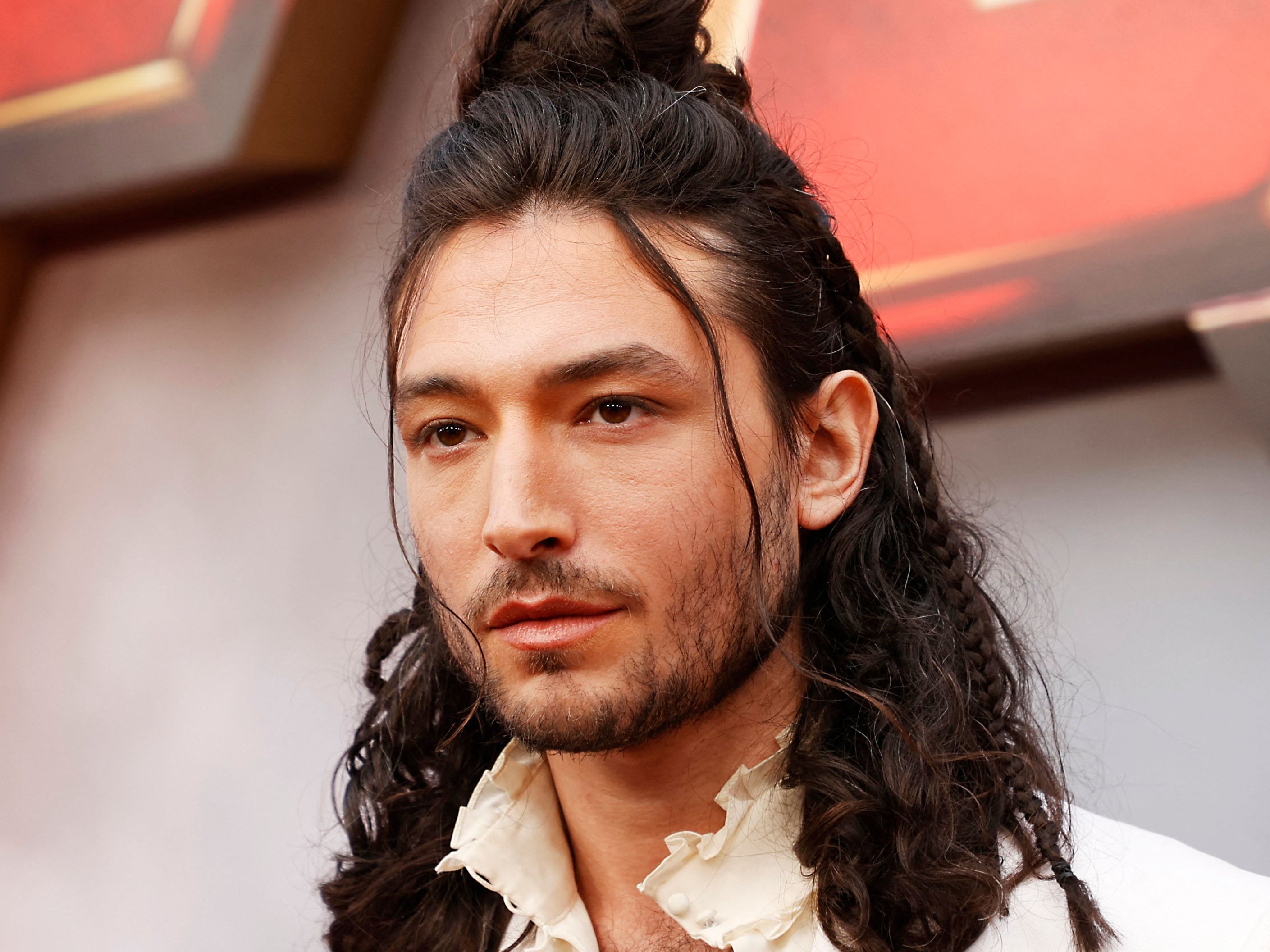 Ezra Miller attends the premiere of ‘The Flash’ in 2023