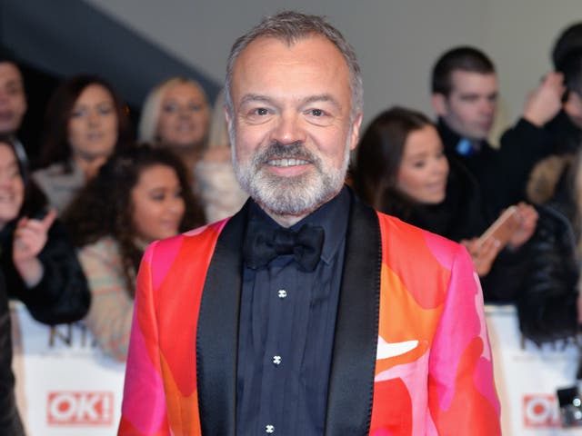<p>Graham Norton attends the 21st National Television Awards at The O2 Arena on January 20, 2016</p>