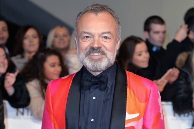 <p>Graham Norton attends the 21st National Television Awards at The O2 Arena on January 20, 2016</p>