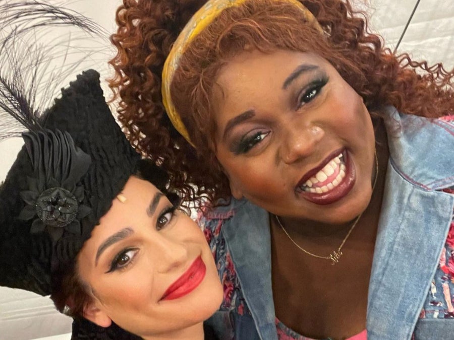 Lea Michele shares selfie with former Glee co star Alex Newell at