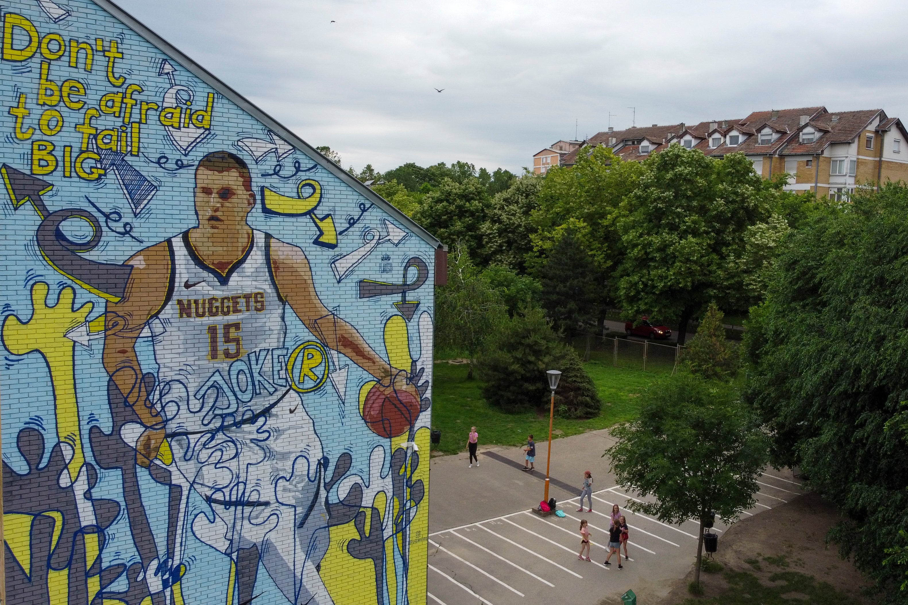 NBA Finals Jokic Serbia Celebrates
