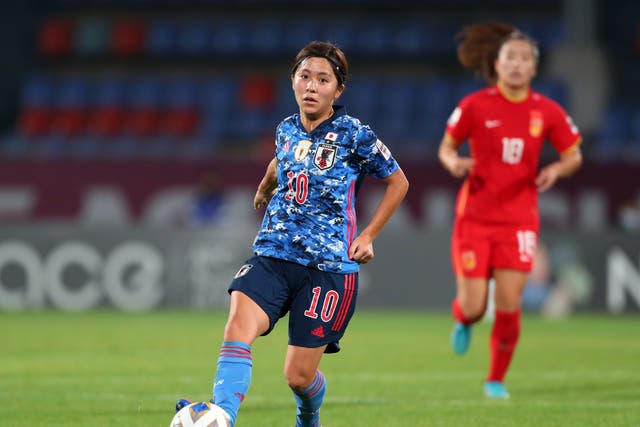 <p>Mana Iwabuchi spent the second half of the WSL season on loan at Tottenham but has missed out on Japan’s World Cup squad </p>