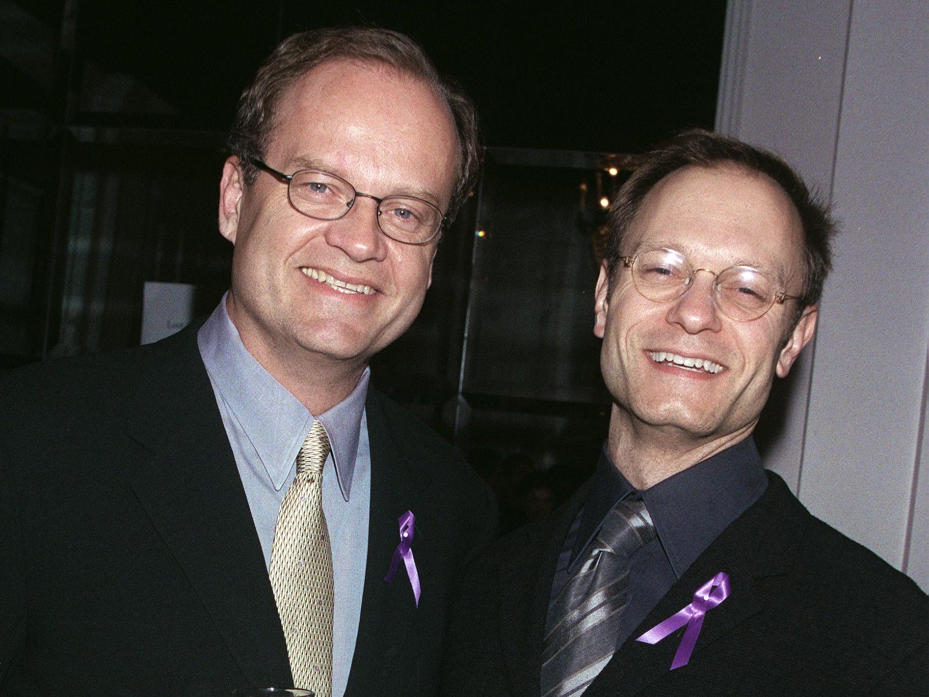 Grammer pictured together with ‘Frasier’ co-star David Hyde Pierce at a function on 8 March 2001
