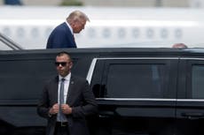 Trump indictment – live: Key allies arrive in Miami for court arraignment as Trump scrambles to find attorneys