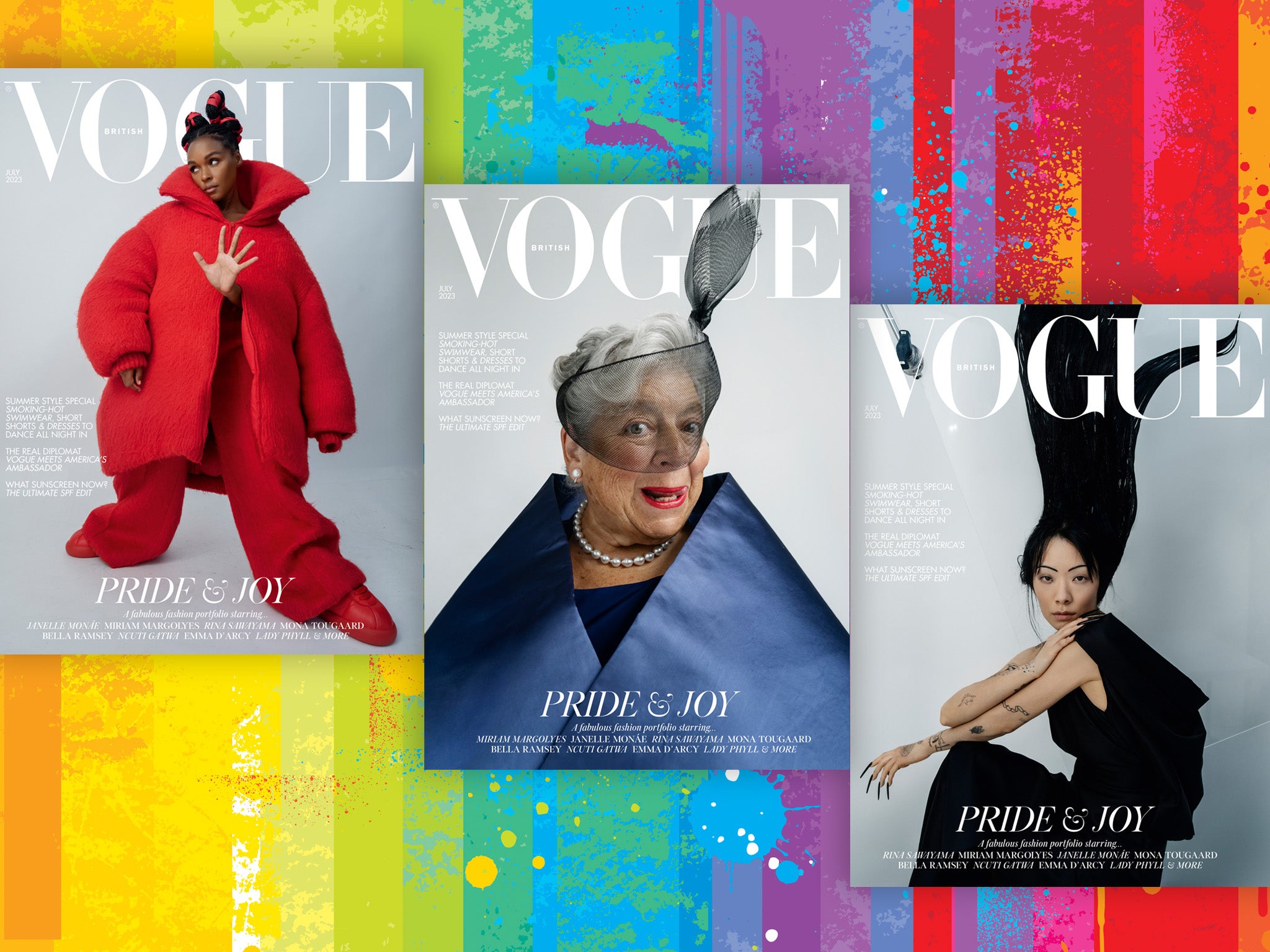 Miriam Margolyes, 82, poses topless on Vogue’s Pride Month cover