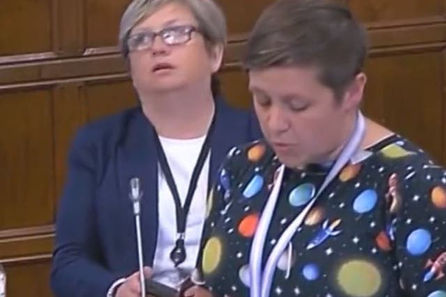 <p>Joanna Cherry rolling her eyes is a shocking sequence, and has already gained over a million views on Twitter</p>