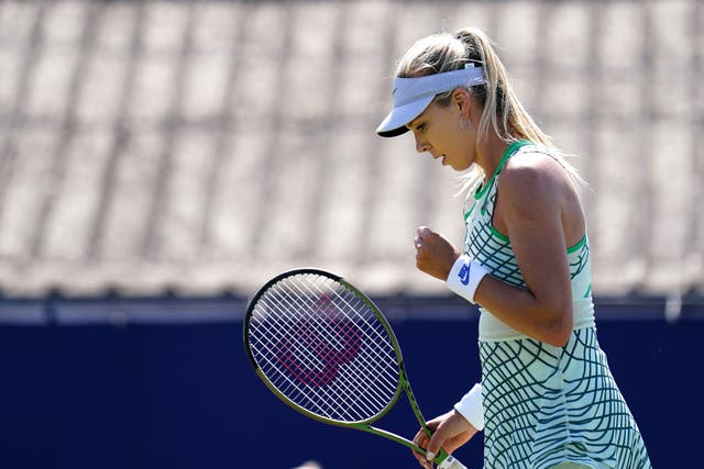 Katie Boulter beat compatriot Emily Appleton in her first game as British number one (Zac Goodwin/PA)