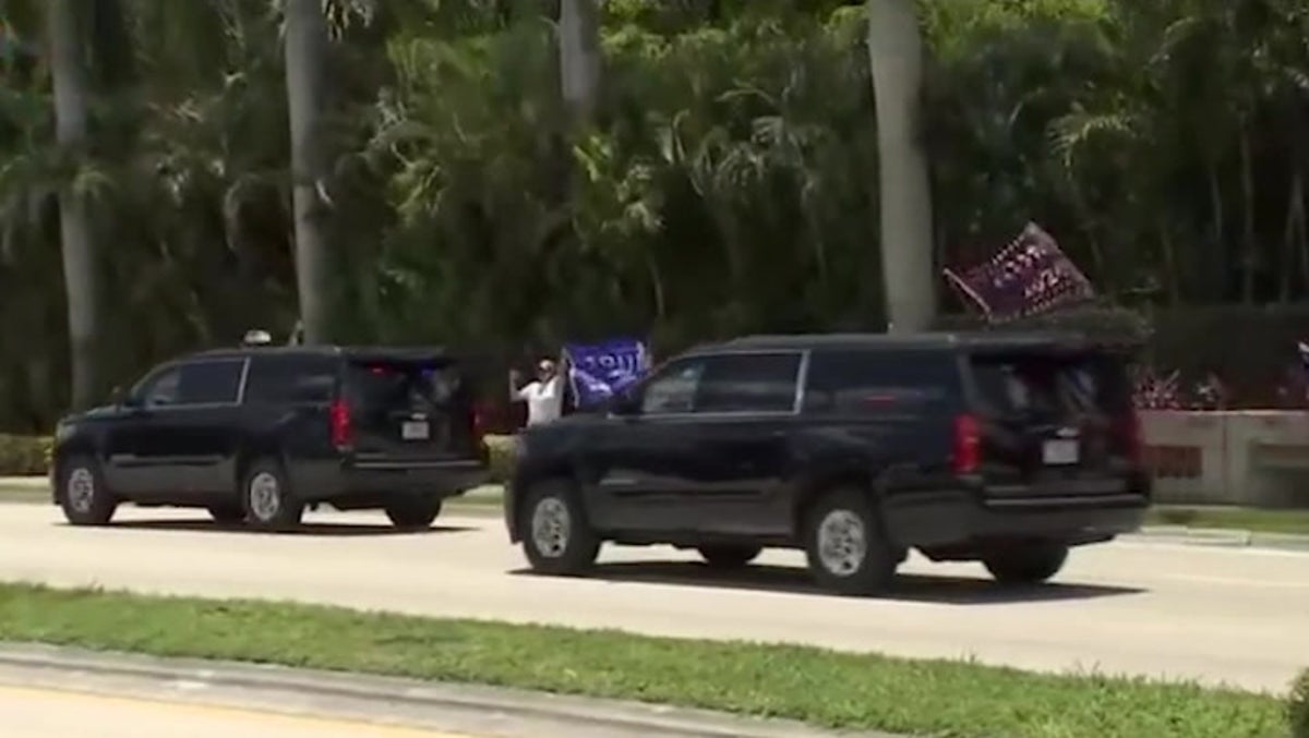 Watch: Trump departs Doral golf club for arraignment at Miami courthouse