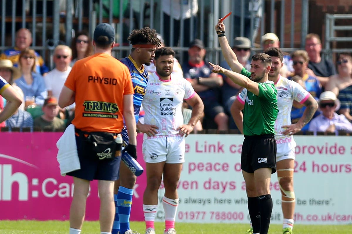 Wakefield’s Hugo Salabio banned for seven matches for spear tackle Wakefield’s Hugo Salabio banned for seven matches for spear tackle