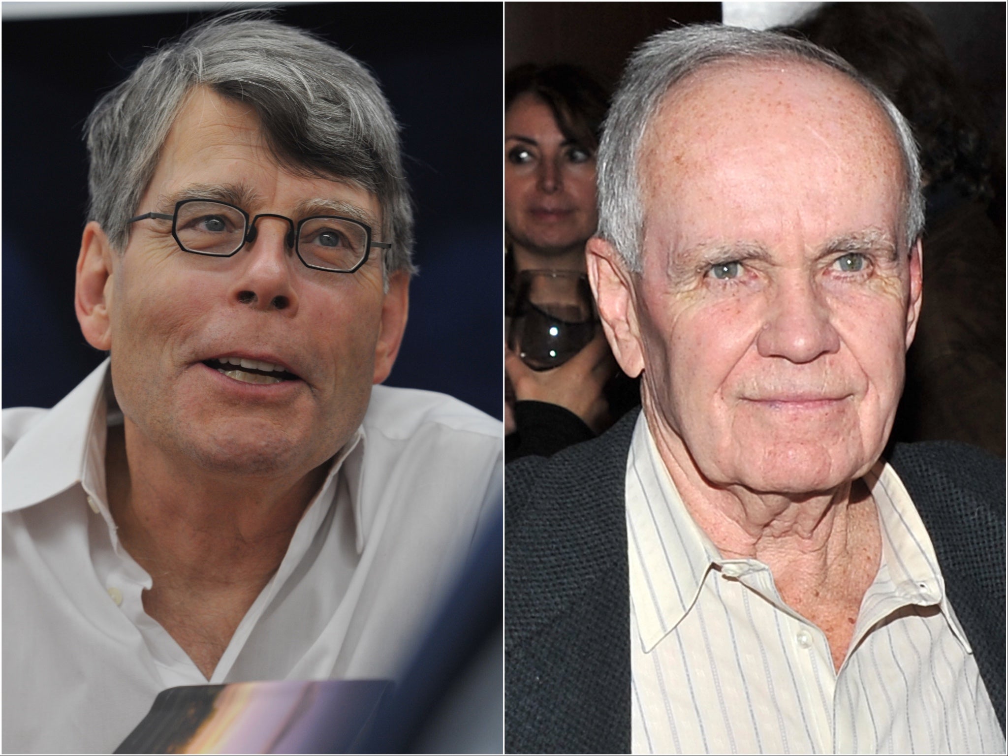 Stephen King (left) and Cormac McCarthy