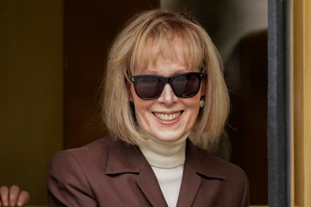 <p>File: E Jean Carroll walks out of Manhattan federal court, Tuesday, 9 May 2023, in New York</p>
