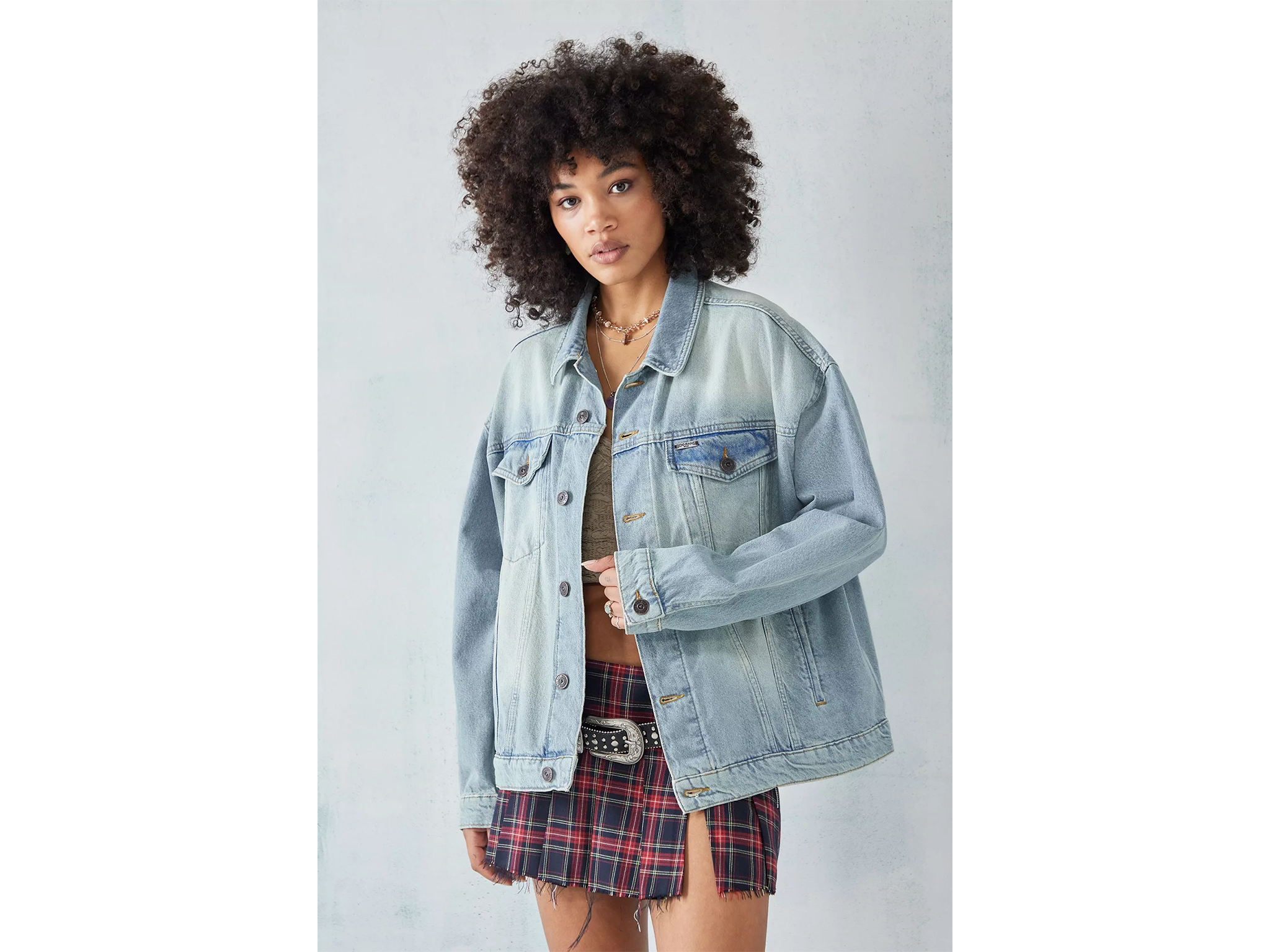 Urban Outfitters BDG recycled bleached western denim jacket