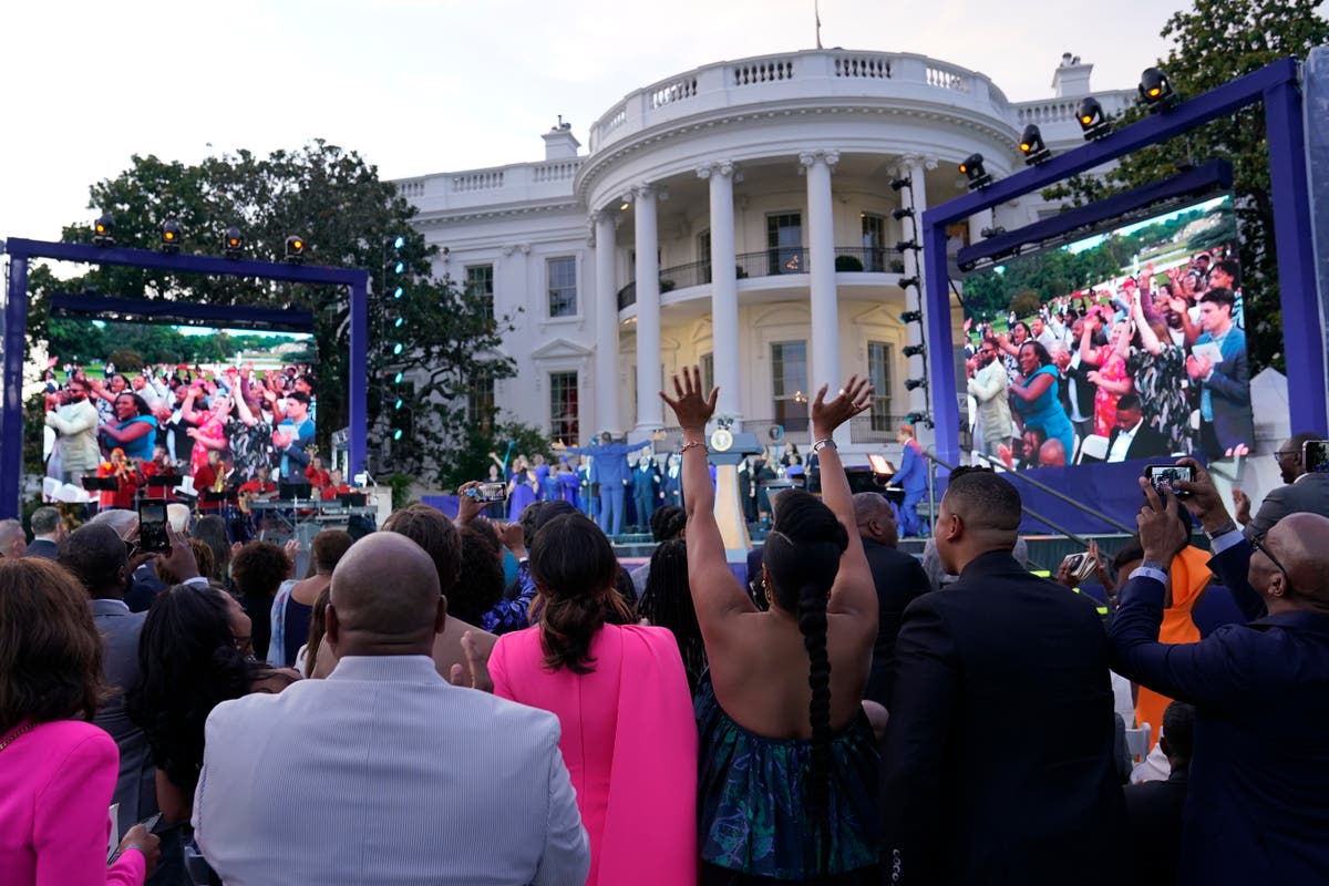 Biden celebrates the newest federal holiday, at the White