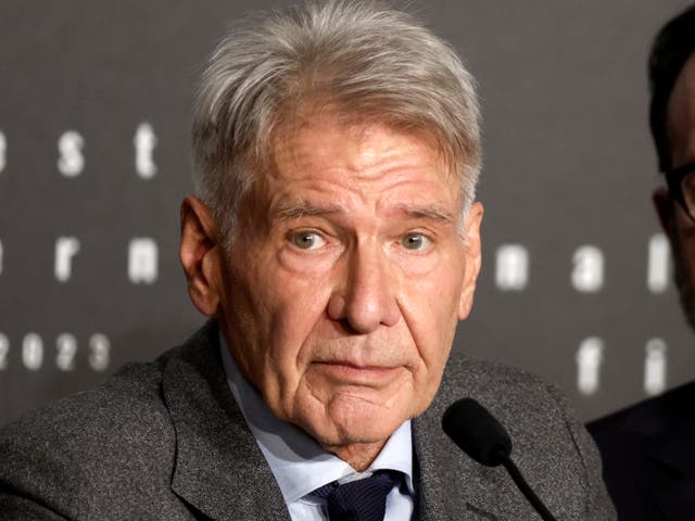 <p>Harrison Ford pictured at Cannes 2023</p>