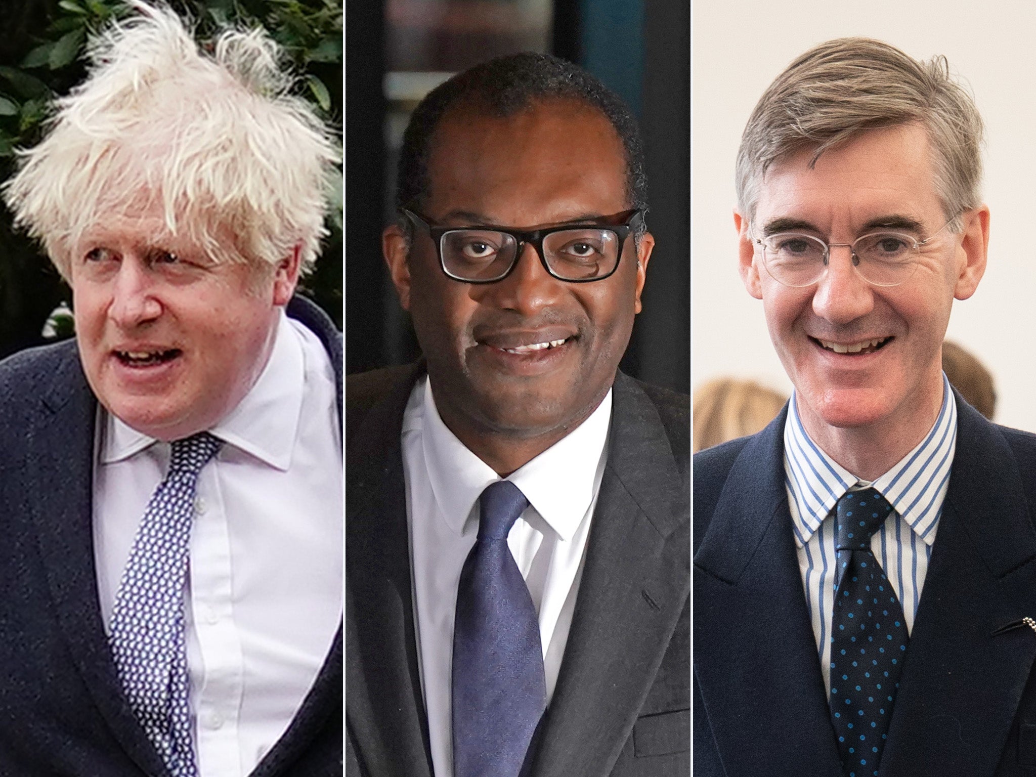 Boris Johnson, Kwasi Kwarteng and Jacob Rees-Mogg