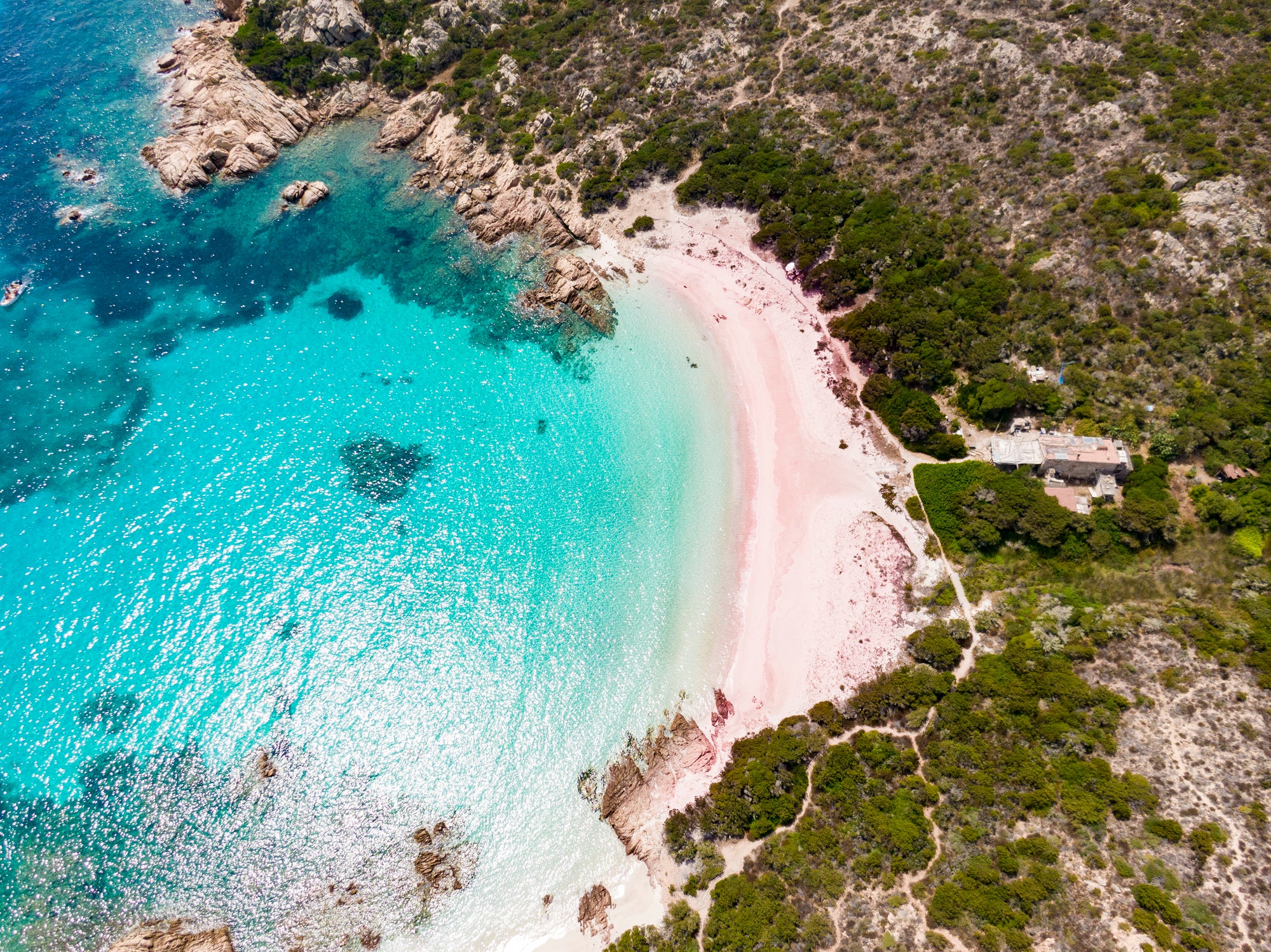 Spiaggia Rosa, or Pink Beach, is one of the most beautiful shorelines in the world