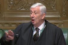 Speaker scolds Sunak for bringing up Labour’s Tom Watson in honours row