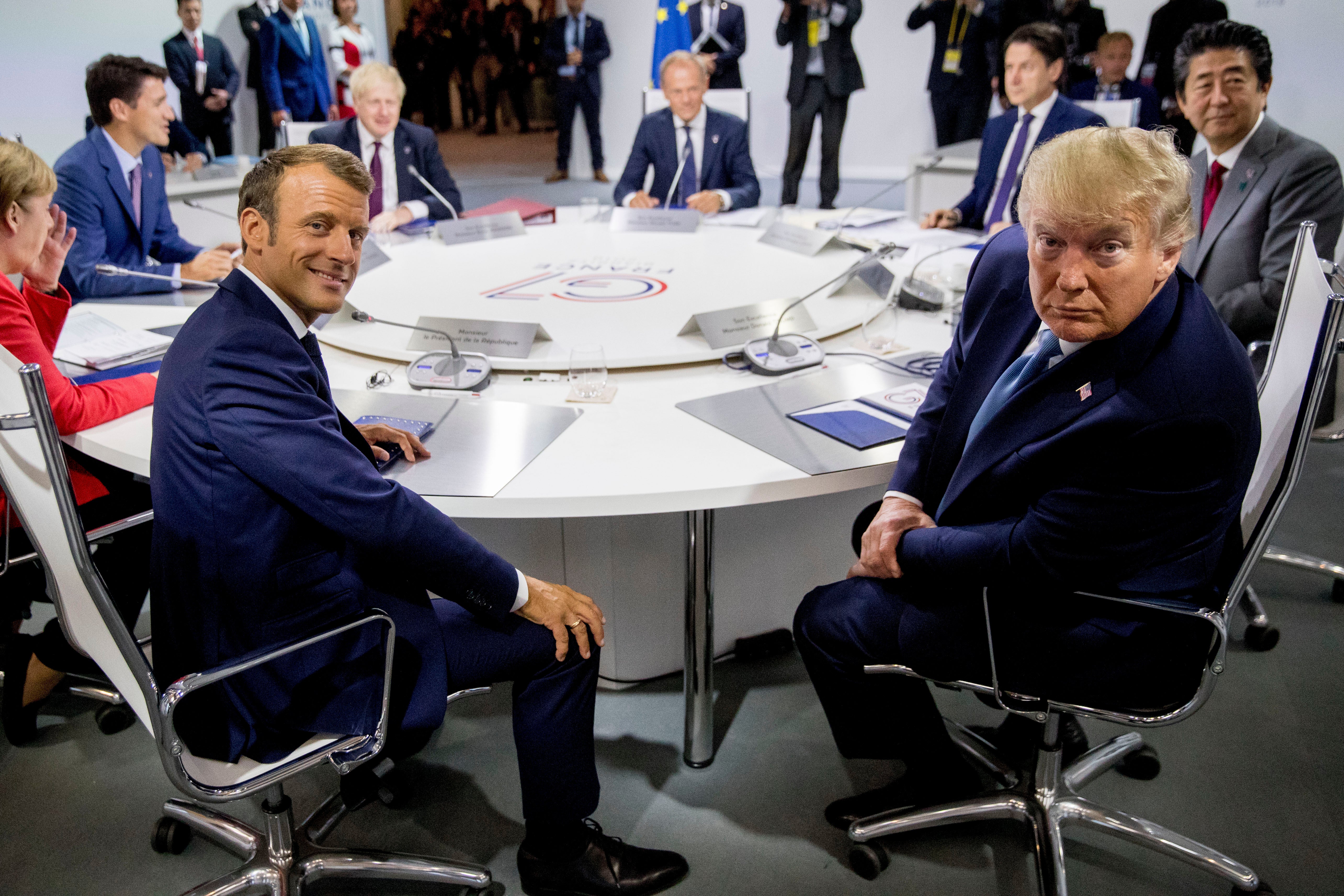 Emmanuel Macron congratulated Donald Trump