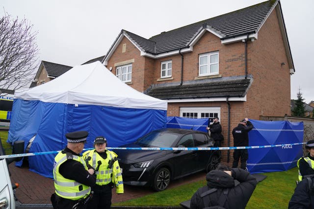 Police searched the home of Nicola Sturgeon and Peter Murrell earlier this year (Andrew Milligan/PA)