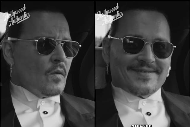 <p>Johnny Depp at Cannes</p>